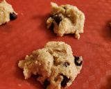 A picture of step 3 of SF, Gluten Free, Vegatarian, Cashew flour Choc. Chip cookies.