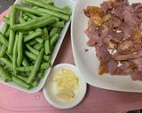鴨賞四季豆的食譜步驟1照片