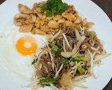 รูปขั้นตอนการทำที่ 4 ของ ผัดเส้นบุกสาหร่าย,น้ำมันงา
