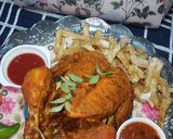 A picture of step 8 of Nandos peri chicken.
