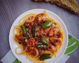 Foto langkah ke 4 dari resep Spaghetti Lada Hitam.