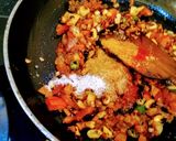 A picture of step 5 of Baigan Brinjal Bhartha.