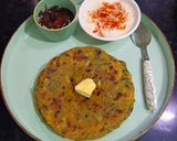 A picture of step 7 of Aloo Methi Paratha.