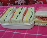 Foto langkah ke 10 dari resep Sandwich tiga warna ala korea (samsaek sandwich).