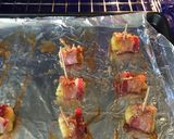 A picture of step 6 of Candied Bacon-Wrapped Pineapple With Honey Sriracha Sauce.