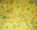A picture of step 2 of Vegetables cous cous with chicken and cabbage soup.
