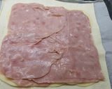 A picture of step 2 of Easy Ham and Cheese Puff Pastry Pie.