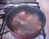 A picture of step 3 of Nikujaga (Simmered meat and potatoes) with Thick Cut Pork Belly.
