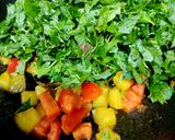 A picture of step 4 of Green Amaranth Mix Vegetable Sabzi.