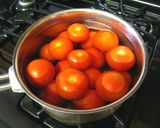 A picture of step 2 of Refreshing Chilled Tomato in Dashi Stock.