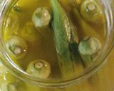 A picture of step 3 of Pickled okra, Refrigerator pickled okra.