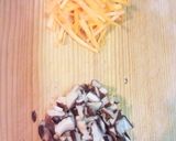 A picture of step 2 of Nutritious Gisei Dofu in an Omelette Pan.