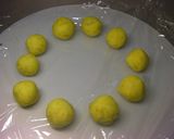A picture of step 16 of Sweet Potato Snack With Caramel in the Center.