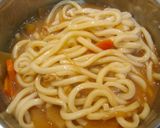 A picture of step 5 of Warm and Comforting Kabocha Squash Houtou (Udon Noodle Soup).