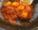 A picture of step 5 of Lasaniya Batata With Methi Thepla - Spicy Garlicky Potato Curry With Thepla - Gujarati Cuisine.