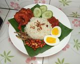 Foto langkah ke 8 dari resep Nasi Lemak.