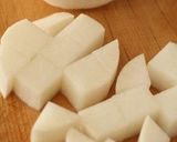 A picture of step 1 of Japanese-Style Daikon Radish Curry.