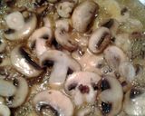 A picture of step 1 of mushroom gravy.