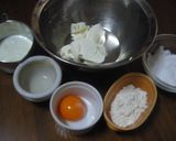 A picture of step 1 of Simple Bite-Sized Baked Cheesecakes.