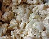 A picture of step 3 of Memorial Day cauliflower salad.