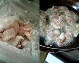A picture of step 2 of Karaage in Sweet & Sour Glaze with Green Onions.