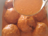 Ambóndigas rellenas de huevo