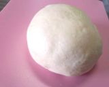 A picture of step 1 of Fluffy Honey and Heavy Cream Rolls.
