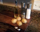 A picture of step 1 of Roasted Rosemary White Potatoes.