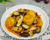 Foto langkah ke 6 dari resep Tumis Tofu Jamur Shitake.