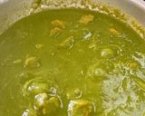 A picture of step 7 of Soya Palak Potato Curry: healthy protein rich curry.