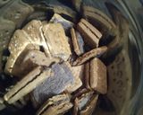 A picture of step 1 of Oreo chocolate cake.
