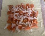 Foto del paso 3 de la receta Hojaldre de salmón y quesos
