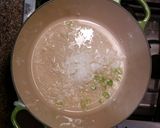 A picture of step 1 of Zucchini risotto with white wine.