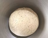 Foto langkah ke 8 dari resep Black Sesame Wholemeal Bread Loaf.