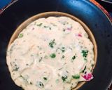 A picture of step 2 of Stuffed Vegetable dosa pizza.