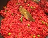 A picture of step 9 of Beetroot Rice.
