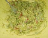 A picture of step 26 of Pilau with guacamole.