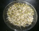 A picture of step 1 of Sprout Green Moong Dal Salad.