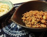 A picture of step 2 of Okra Natto.
