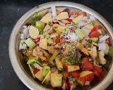 A picture of step 5 of Apple  Chatpata  mix veg  salad.