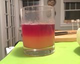 A picture of step 4 of New York Whiskey Sour.
