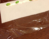 A picture of step 4 of Simple Non-Fried Toasted Spring Rolls.