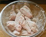 A picture of step 4 of chicken wings/ hot wings.