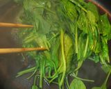 A picture of step 4 of Saves Time, Water, and Gas! How To Boil Spinach.