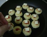 A picture of step 3 of Okara Mochi Pizza Bites.