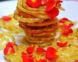 A picture of step 5 of Instant Jaggery Jalebi.