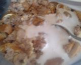 A picture of step 4 of My Chocolate Chip Bread and Butter pudding ☺.