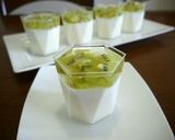 A picture of step 6 of Creamy Bavarois with Kiwi Syrup.