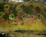 A picture of step 6 of Bake oven Salmon.