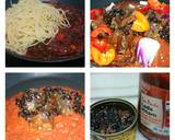 Spaghetti In Black Bean Mackerel Sauce recipe step 2 photo